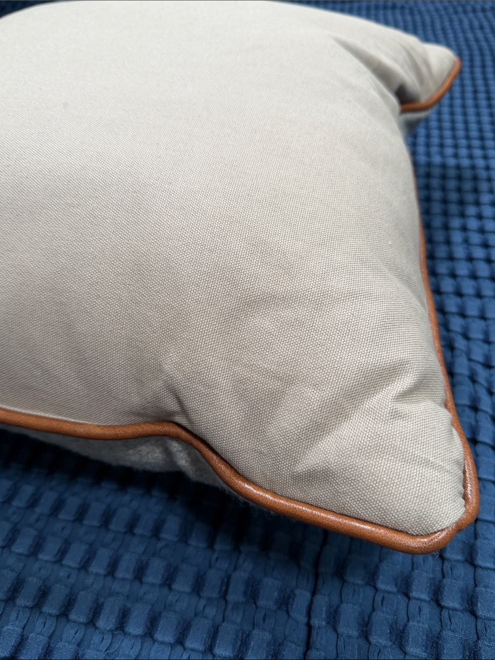 Cottagecore Pheasant Embroidered Cabincore Pillow Decor Gray Brown - Picture 8 of 13